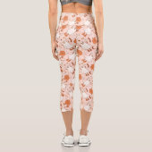 Leggings Capri Fun Retro Ghost & Jack-O-Lantern Motif (Verso)