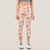 Leggings Capri Fun Retro Ghost & Jack-O-Lantern Motif (Recto)