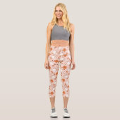Leggings Capri Fun Retro Ghost & Jack-O-Lantern Motif (Recto)