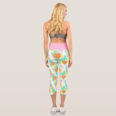 Leggings Capri Funky Abstrait Hip les années 50 Motif d'art (Verso)