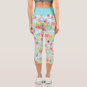 Leggings Capri Funky Summer Colours Peinture Splatter Art Motif (Verso)