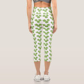 Leggings Capri Funny Brussels sprouts légumes caricature (Verso)