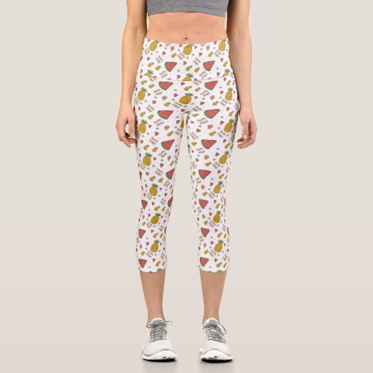 Leggings Capri funny pineapp (Recto)