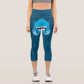 Leggings Capri Funny Shark (Recto)