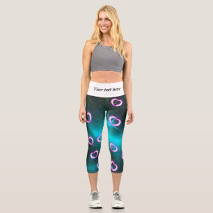 Leggings Capri Galaxie du cœur