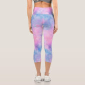 Leggings Capri Galaxie peinte Conception 1 (Verso)
