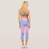 Leggings Capri Galaxie peinte Conception 1 (Verso)