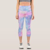 Leggings Capri Galaxie peinte Conception 1 (Recto)