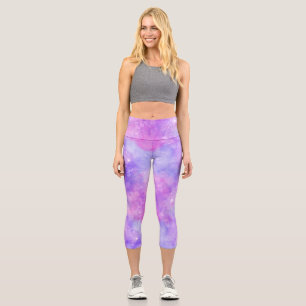 Leggings Capri Galaxie peinte Design série 15 