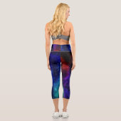 Leggings Capri Galaxy Colorée Lumineuse Légendes Capri (Verso)