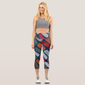 Leggings Capri Galets de gribouillis (Recto)