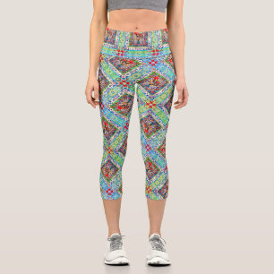 Leggings Capri Galo de Barcelos, Portugal