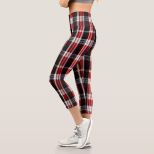 Leggings Capri Gamme Abstraite Red Black