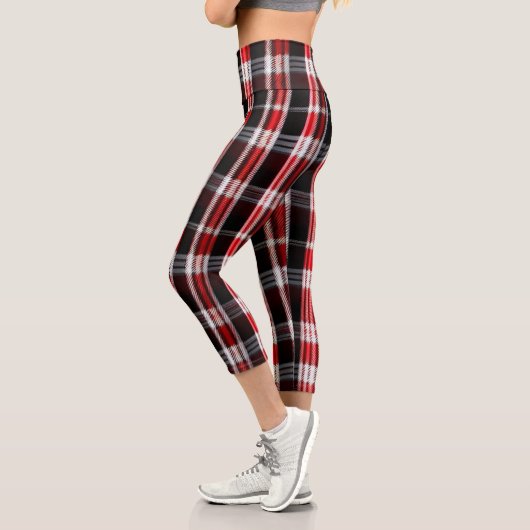 Leggings Capri Gamme Abstraite Red Black (Gauche)