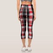 Leggings Capri Gamme Abstraite Red Black (Verso)