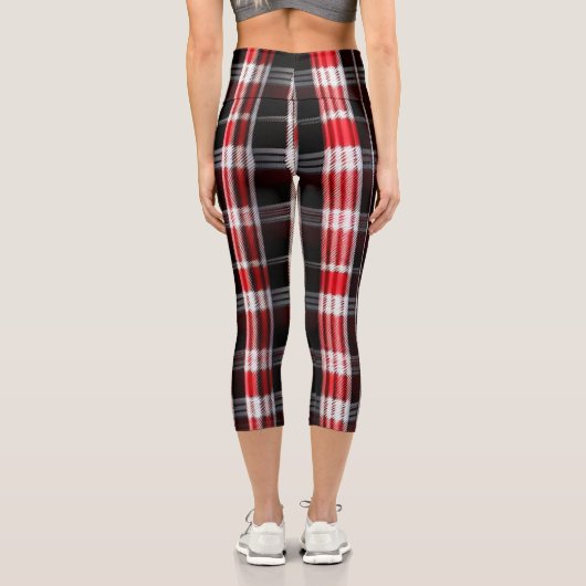 Leggings Capri Gamme Abstraite Red Black (Verso)