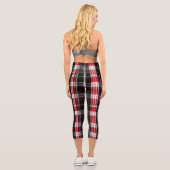 Leggings Capri Gamme Abstraite Red Black (Verso)