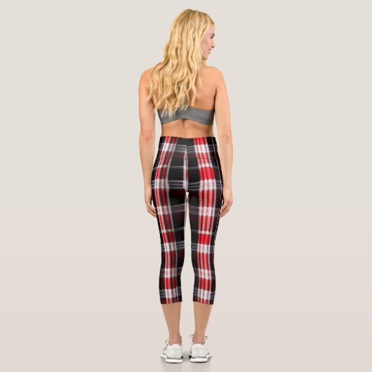 Leggings Capri Gamme Abstraite Red Black (Verso)