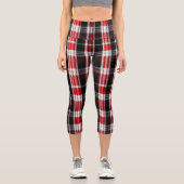 Leggings Capri Gamme Abstraite Red Black (Recto)