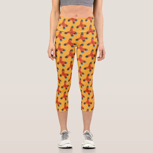 Leggings Capri Geek de chimie organique Molecule Motif chimiste (Recto)