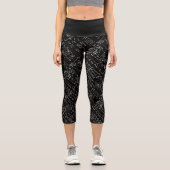 Leggings Capri Geeky Math Mathematics Yoga féminin en course (Recto)