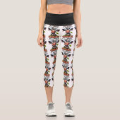 Leggings Capri Genius Capris en noir et blanc Principalement (Recto)