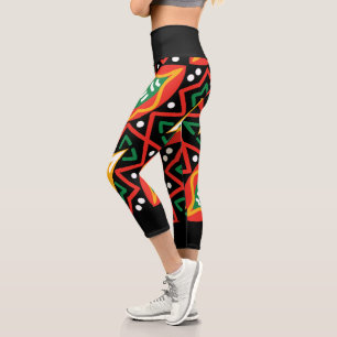 Leggings Capri Géographie du Mois de l'histoire noire