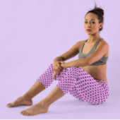 Leggings Capri Géométrique violette