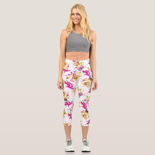 Leggings Capri Gizmo | Motif Rock 'n Roll (Recto)