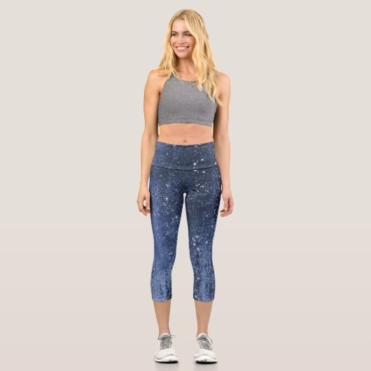 Leggings Capri Glam Denim Jeans Bleu (Recto)