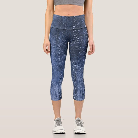 Leggings Capri Glam Denim Jeans Bleu (Recto)
