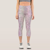 Leggings Capri Glam Sparkt Rose Diamond Tiger Stripes (Recto)
