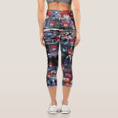 Leggings Capri Glitch Rétro Anime  (Verso)