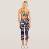 Leggings Capri Glitch Rétro Anime  (Verso)