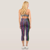 Leggings Capri Glitz et Glam Sparkly Stripes (Verso)