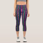 Leggings Capri Glitz et Glam Sparkly Stripes (Recto)