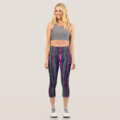 Leggings Capri Glitz et Glam Sparkly Stripes (Recto)