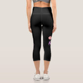 Leggings Capri Goat Yoga Girl Namaste (Verso)