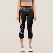 Leggings Capri Goat Yoga Girl Namaste (Recto)