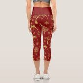 Leggings Capri Gold Deer (Verso)