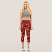 Leggings Capri Gold Deer (Recto)