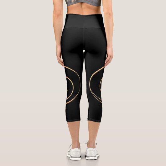 Leggings Capri Gold Gratitude  (Verso)
