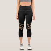 Leggings Capri Gold Lotus (Recto)