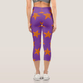 Leggings Capri Golden Stars Motif 3 (Verso)