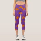 Leggings Capri Golden Stars Motif 3 (Recto)