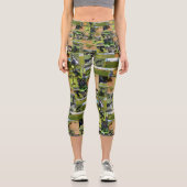 Leggings Capri Golf Photo Collage Capri Leggings, (Recto)