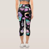 Leggings Capri Goth Halloween Pastel (Verso)