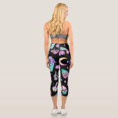Leggings Capri Goth Halloween Pastel (Verso)