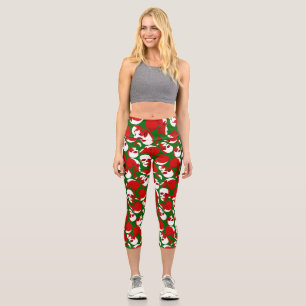 Leggings Capri gothmas laid crâne de noël gothique