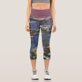 Leggings Capri GOUTTES DE STYLE CAPRI -Lillies d'eau" -Claude Mon (Recto)